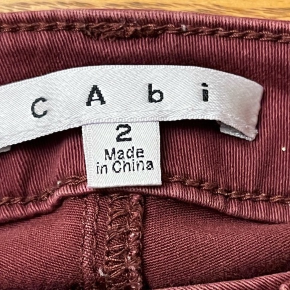 CAbi #126 Bordeaux Pant Curvy Stretch
Skinny Jeans sz use 2 - Picture 4 of 4
